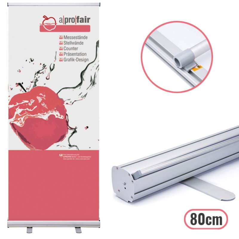 Rollbanner Basic silver 80 Rollbanner Basic silver 80
